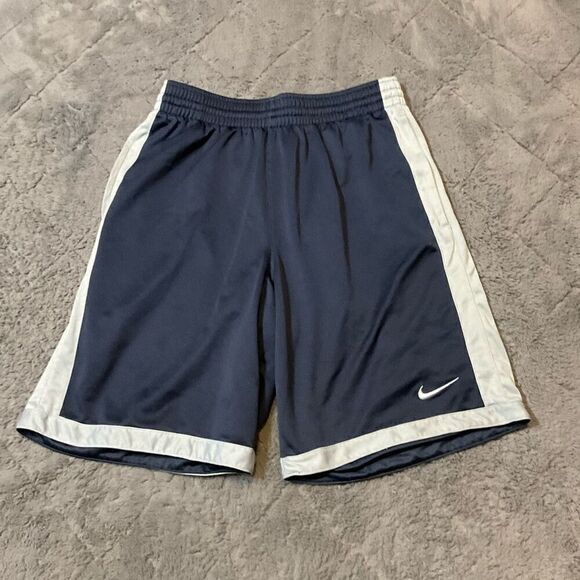 Nike Mens Colorblock Drawstring Elastic Waist Basketball Shorts Gray Blue Medium - Picture 6 of 6